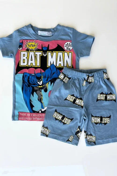 Batman Graphic Short Sleeve Shorts Set