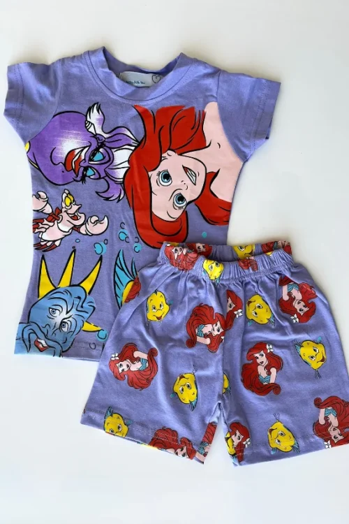 Cartoon Print Short Sleeve Set