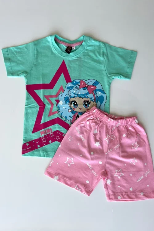 Star Pattern Short Sleeve Set