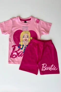 Kids Cartoon Print T-Shirt & Shorts