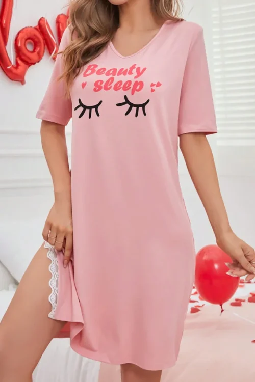 Cozy Pink Night Dress