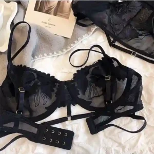 Floral Lace Sheer Lingerie Set