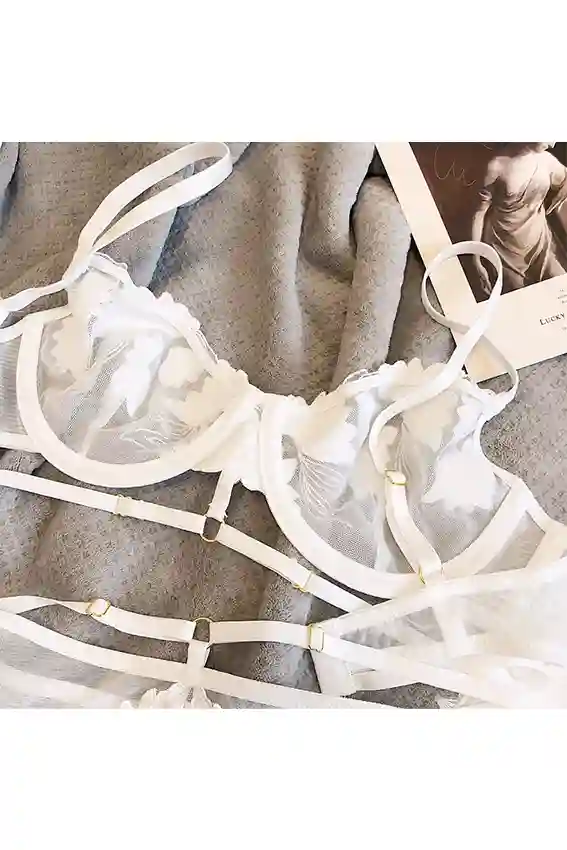Floral Lace Sheer Lingerie Set