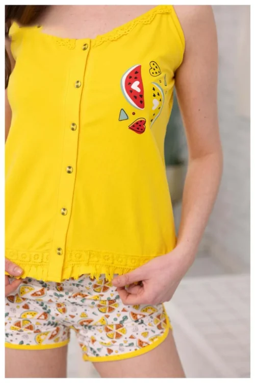 Floral Patterned Sleeveless Shorts Set - Image 8