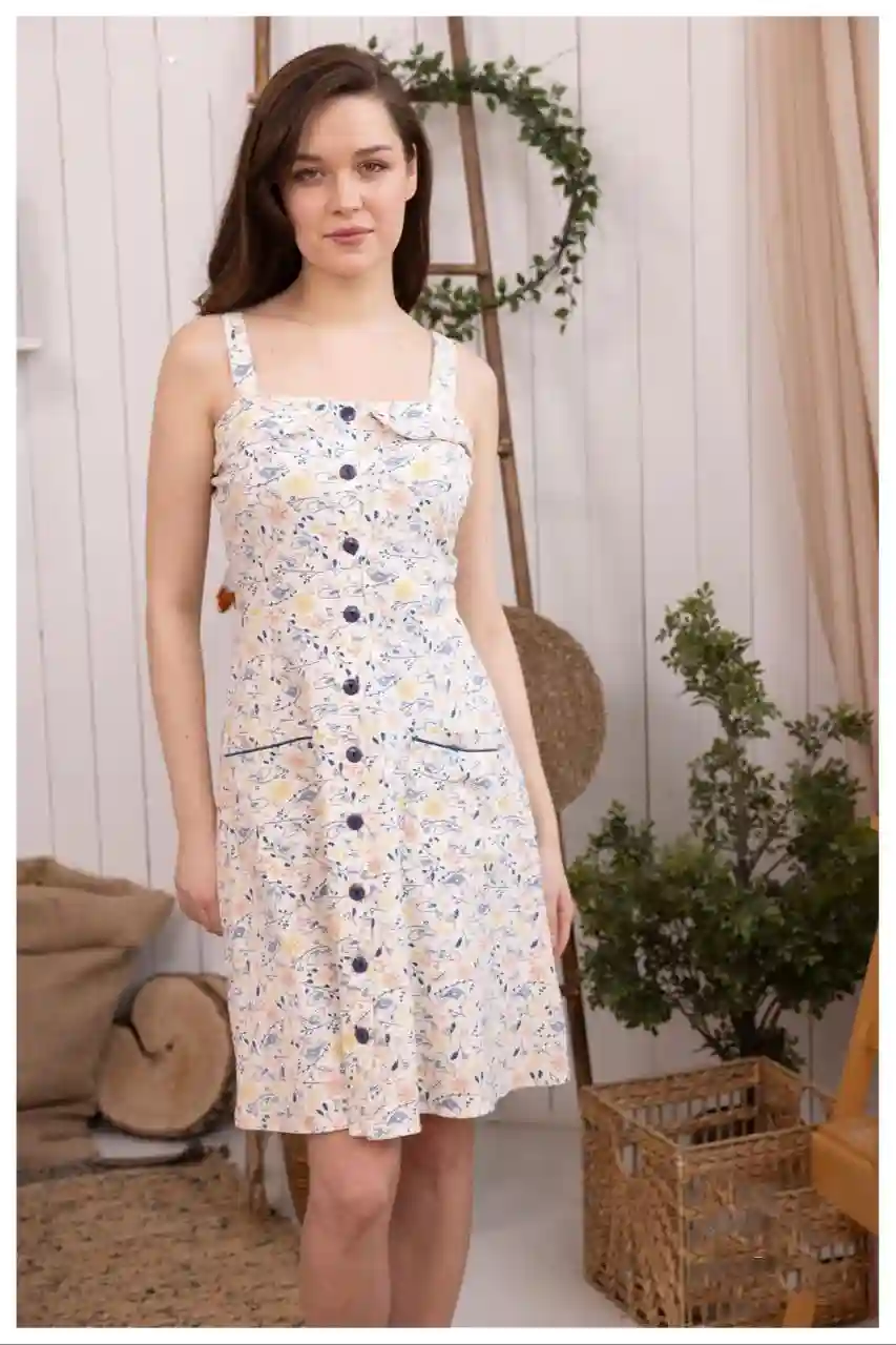 Floral Sleeveless Summer Dress