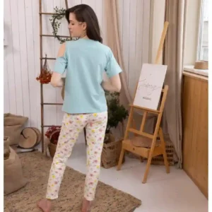 Floral Cold Shoulder Pajama Set