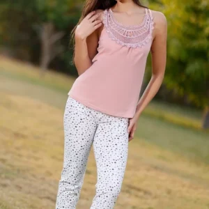 Polka Dot Capri Set for Women