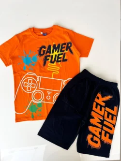 Gamer Fuel Graphic Tee and Shorts Set