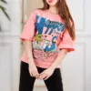 Graphic Flamingo Half Sleeve T-Shirt - Image 2