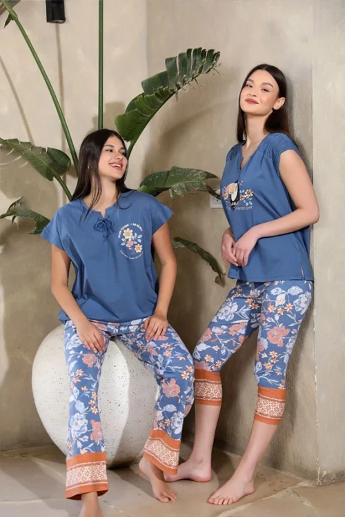 Stylish Floral Pattern Pants Set - Image 4