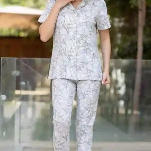 Elegant Floral Short Sleeve Set