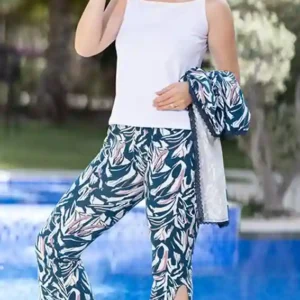 Botanical Short Sleeve Pants Set