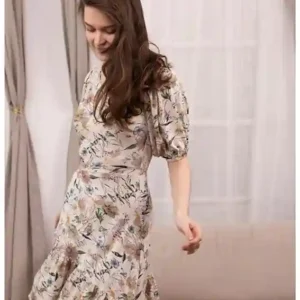 Floral Puff Sleeve Dress