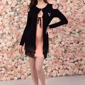 Chic Long Sleeve Lace Cardigan