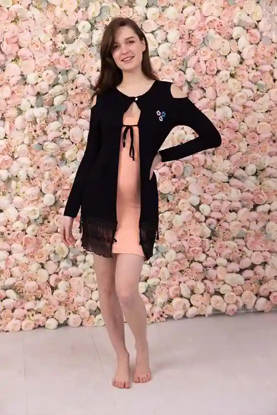Chic Long Sleeve Lace Cardigan