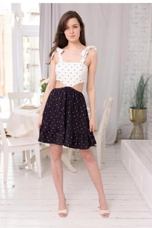 Polka Dot Sleeveless Summer Dress - Image 2