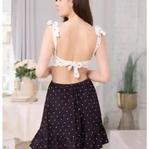 Polka Dot Sleeveless Summer Dress