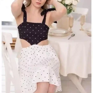 Polka Dot Dress with Straps