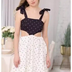 Polka Dot Dress with Straps