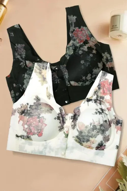 Floral Pattern Sleeveless Top - Image 2