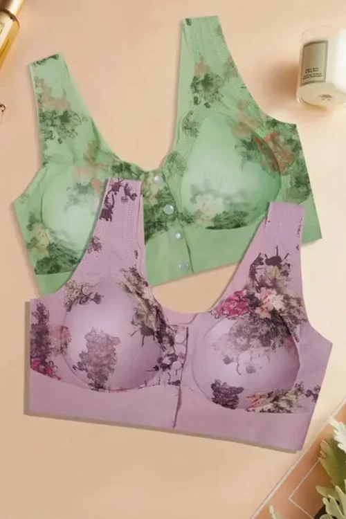 Floral Pattern Sleeveless Top - Image 3