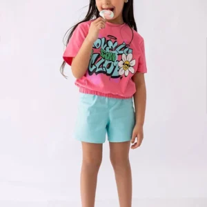 Colorful Floral Short Sleeve Set