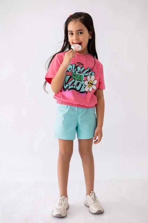 Colorful Floral Short Sleeve Set