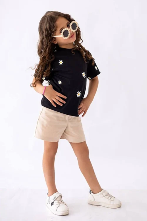 Floral Print Short Sleeve Tee - Image 2