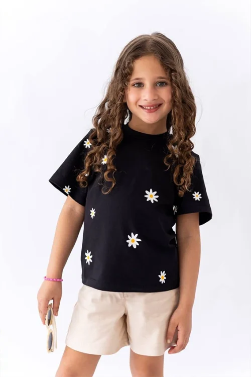 Floral Print Short Sleeve Tee