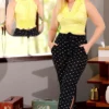 Starry Pattern Sleeveless Jumpsuit