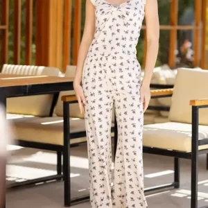 Stylish Floral Sleeveless Jumpsuit