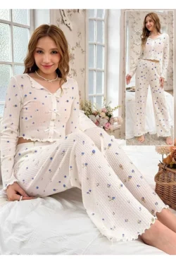 Floral Long Sleeve Sleepwear Set