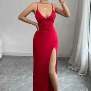 Elegant Spaghetti Strap Dress