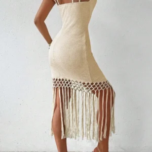 Elegant Crochet Sleeveless Dress