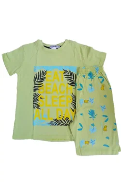 Tropical Print Short Sleeve Set
