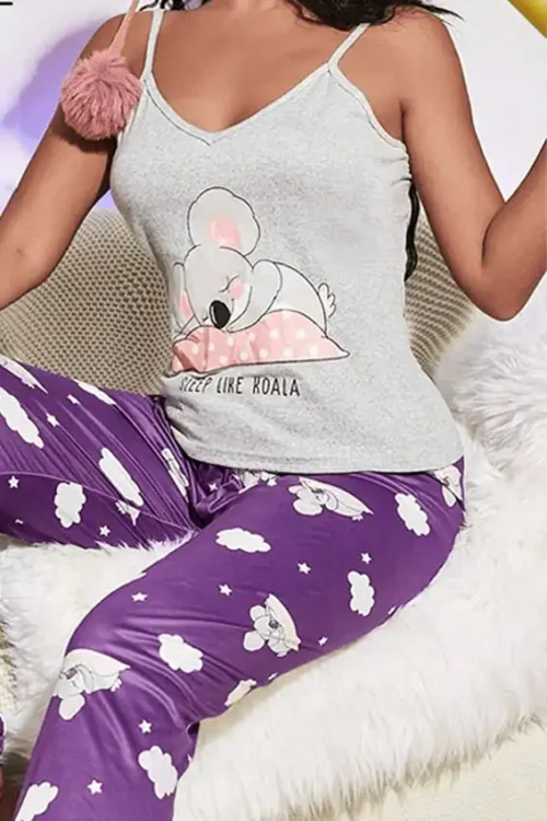 Koala Print Sleep Pants Set - Image 2