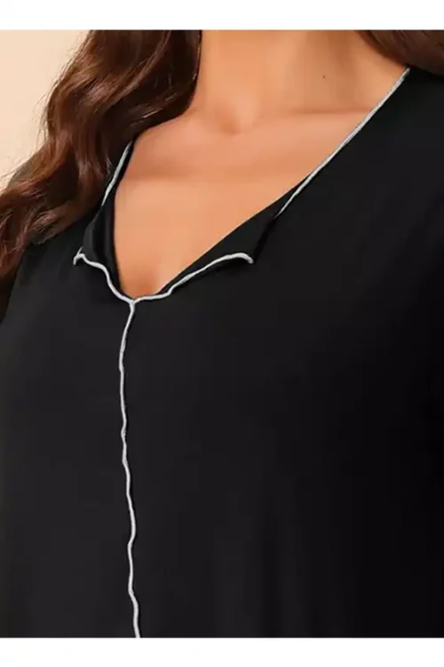 Red Short Sleeve Casual Dress - Image 2
