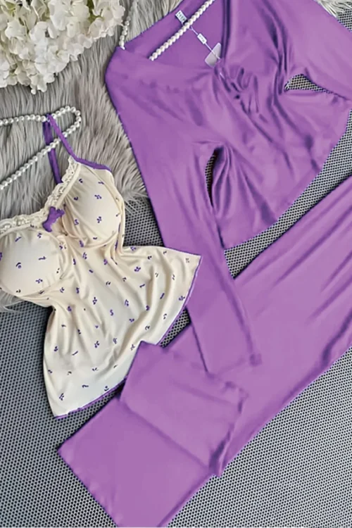 Stylish Blue Long Sleeve Set - Image 5