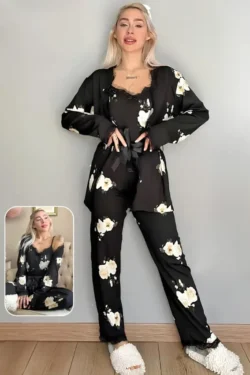 Floral Long Sleeve Pajama Set