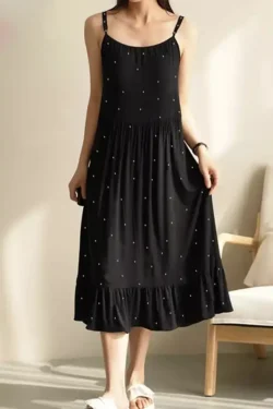 Black Polka Dot Sundress