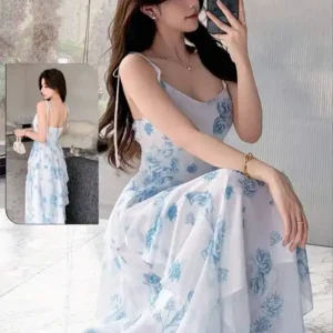 Floral Strappy Dress for Women