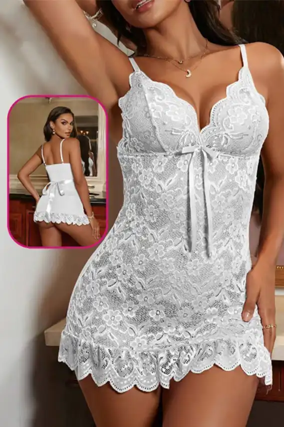 Elegant Lace Sleeveless Nightwear