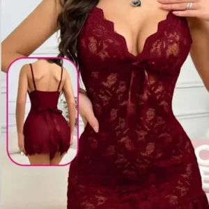 Elegant Lace Sleeveless Nightwear