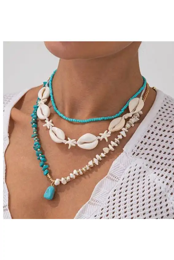 Coastal Dreams Layered Necklace Set