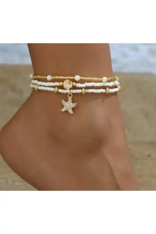Coastal Charm Starfish Anklet