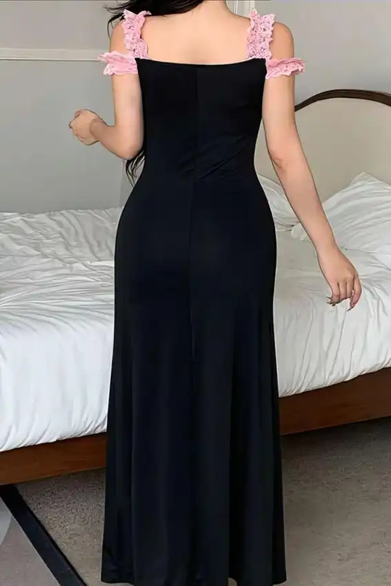 Elegant Sleeveless Black Dress