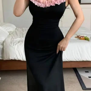 Elegant Sleeveless Black Dress