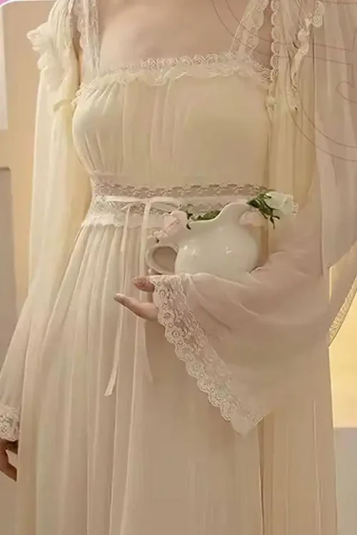 Elegant Lace Long Sleeve Dress