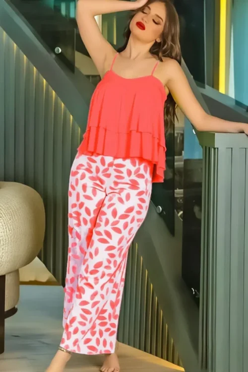 Floral Print Sleeveless Set