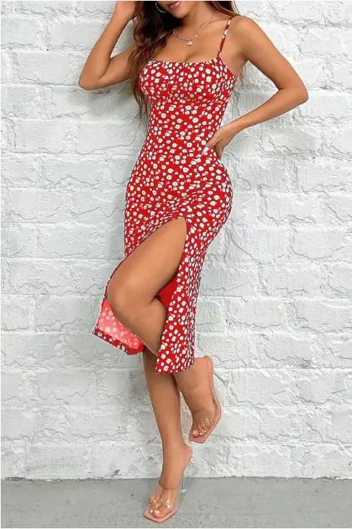 Floral Print Strappy Sundress
